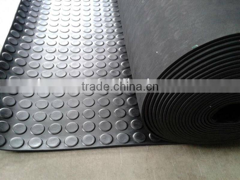 black round studded rubber matting ant slip rubber floor anti slip rubber mats