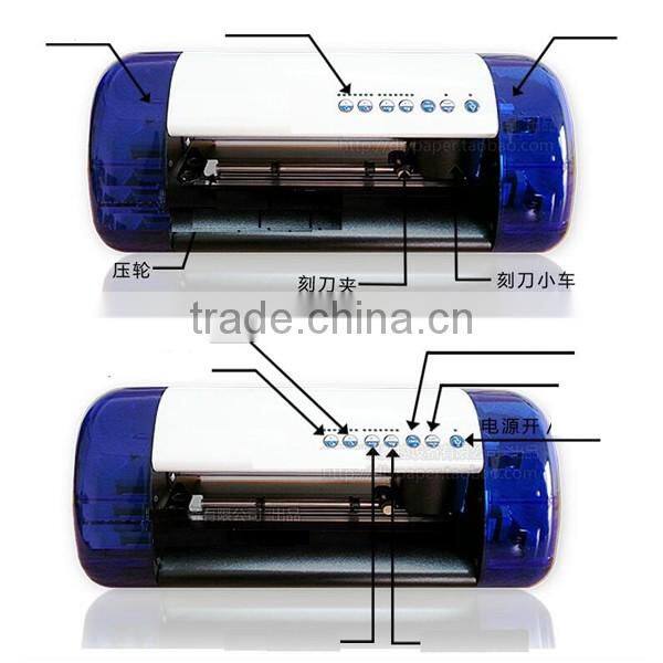 High speed accurate flatbed vinyl cutting plotter sample cutter