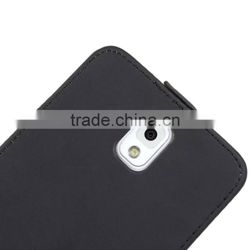 leather flip mobile phone case For samsung galaxy note3 N9000 PU with stand