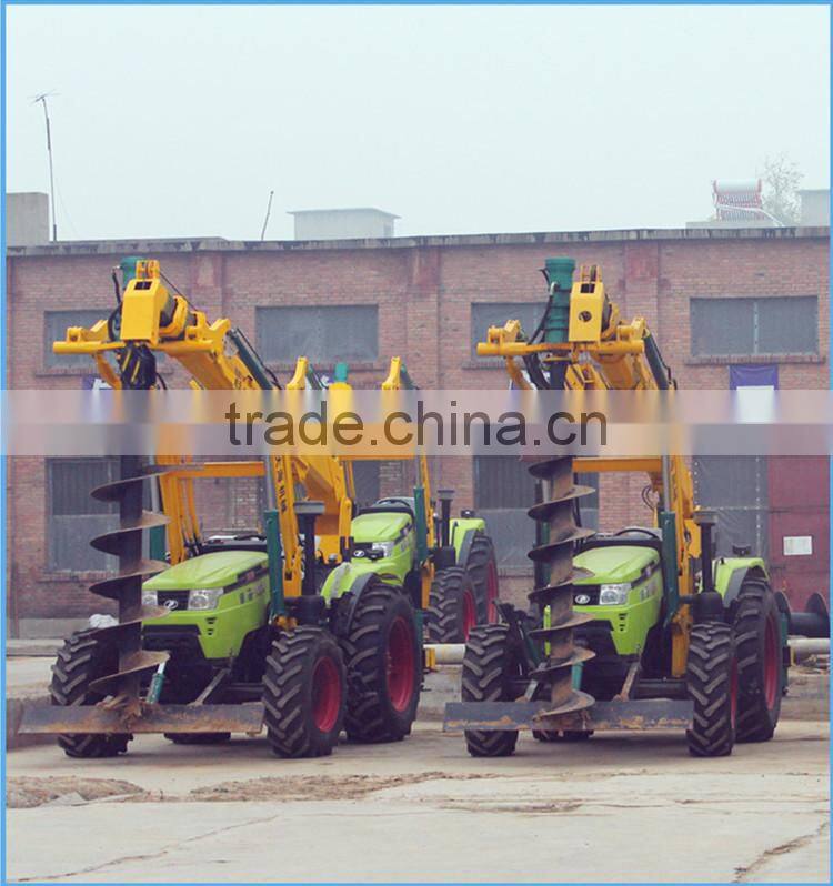 electricity pole drill machine foundation construction machinery