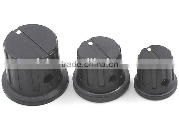 white dot colorful plastic skirted control knobs