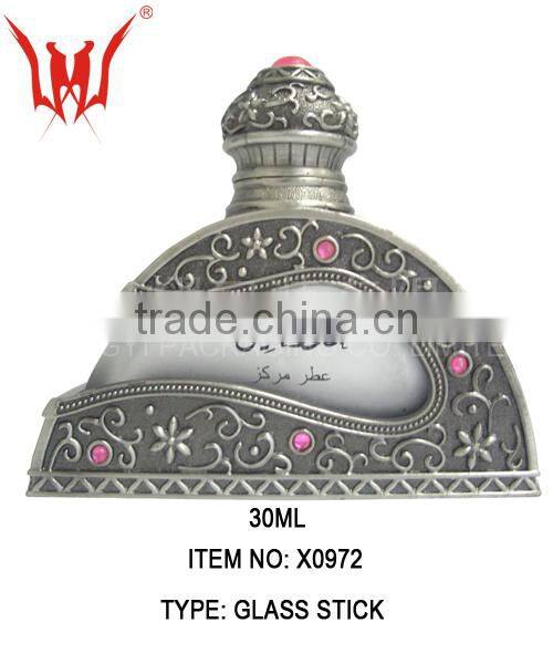 20ml/30ml/50ml/100ml Arabic Perfume Bottle,Diamond top egyptian perfume bottles for sale