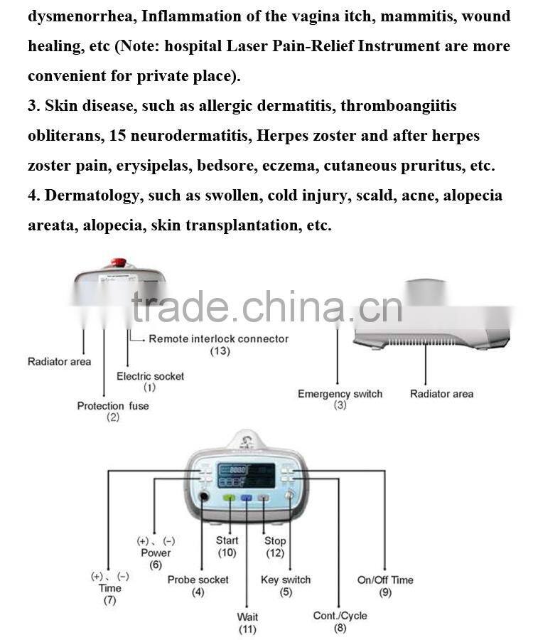 High power laser therapy for Muscular injury machine CE