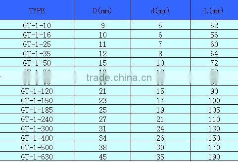 HEIGHT HOT SALE CONNECTING TUBE GT-1 WITH HIGH QUALITY