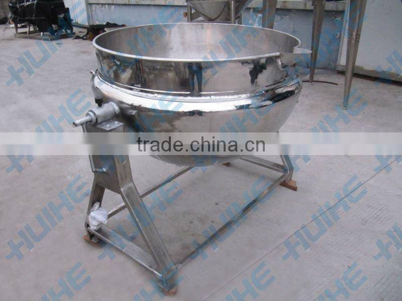 steam heating tilting chicken jacketed kettle/cooking pot