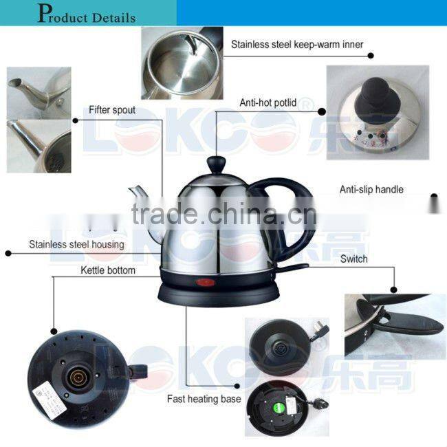 0.8L Wireless KettleStainless Steel Electric Kettle