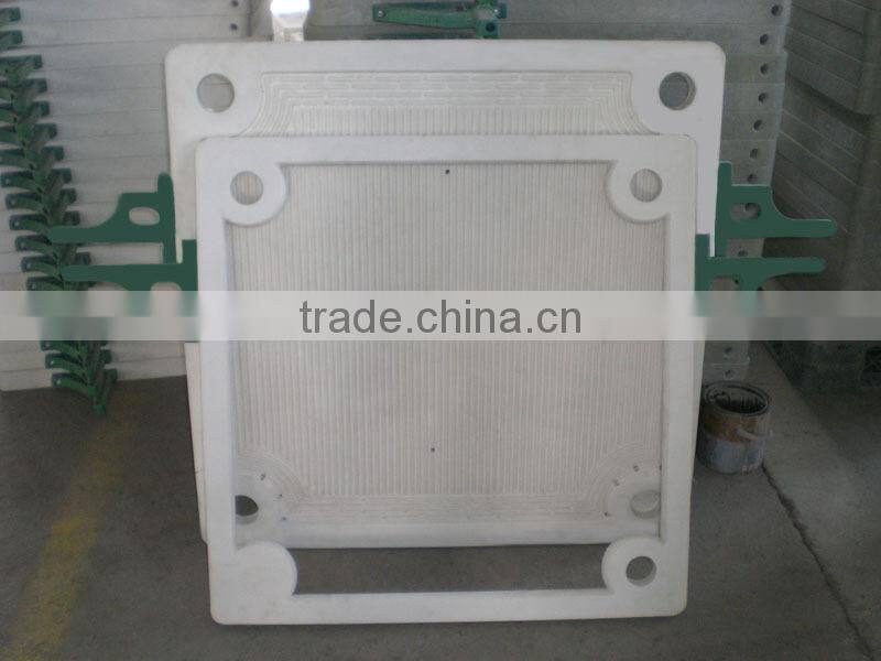 High pressure recessed PP membrane filter plate