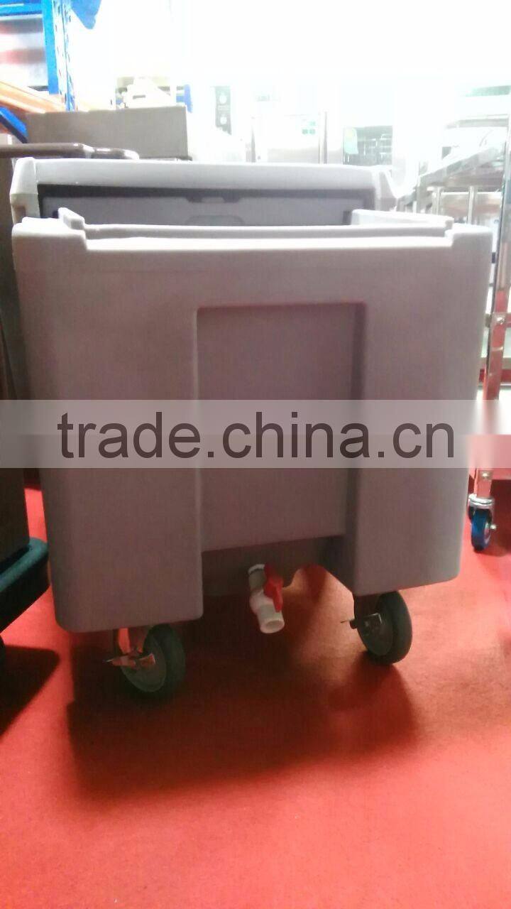 Hot sales ice bin cooler, ice storage bin,ice box container(ZQF-112-6)