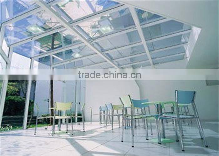 CE certificate size customized safety buliding laminated glass roof