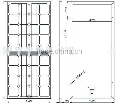 A class 130W poly silicon high efficiency solar module&solar panel