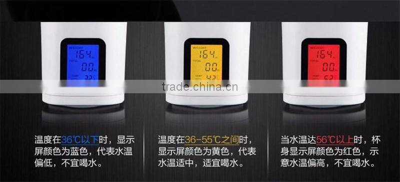 The music of the smart glass USB stainless steel Automatic reminding thermal insulation Cup Intelligent display glass