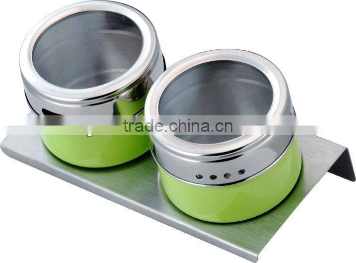 Multipurpose Storage Spice Jar Magnetic Steel Spice Jar