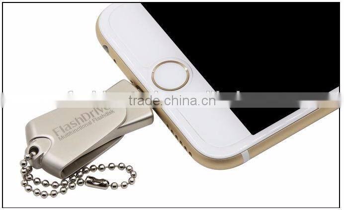 2016 best promotional gifts smart phone OTG USB flash drive for iphone and PC newest iflash drive