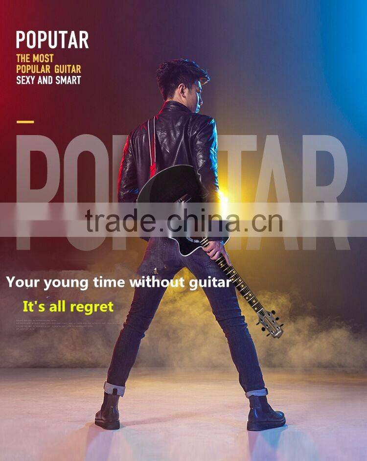 Electric guitar for fresh man, smart guitar easy for study, cool function guitar, new design guitar for sell