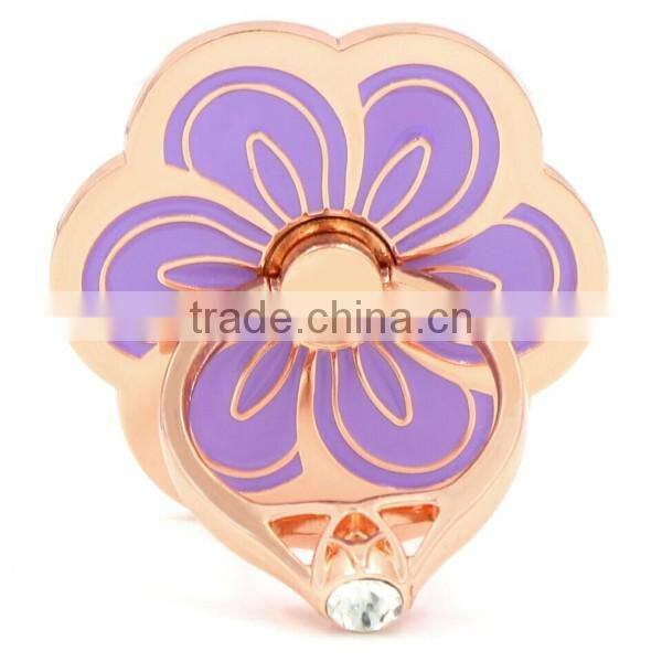Universal 360 Degree Flower Shape Metal Smartphone Finger Stand Holder