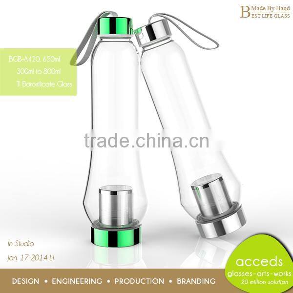 Novelty Different Ti-Borosilicate Thermos Glass Bottle For Gift