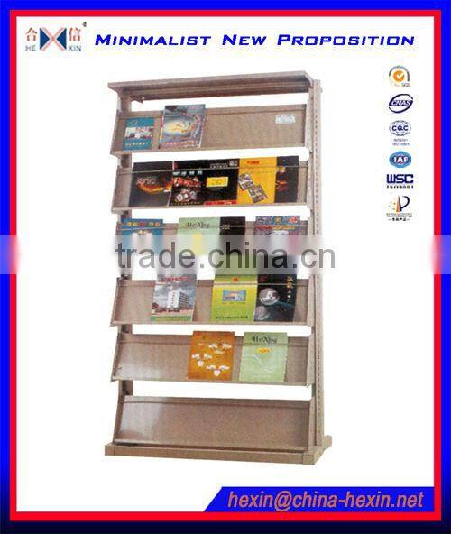 Metal shelves racking and shelving system flat bookcase