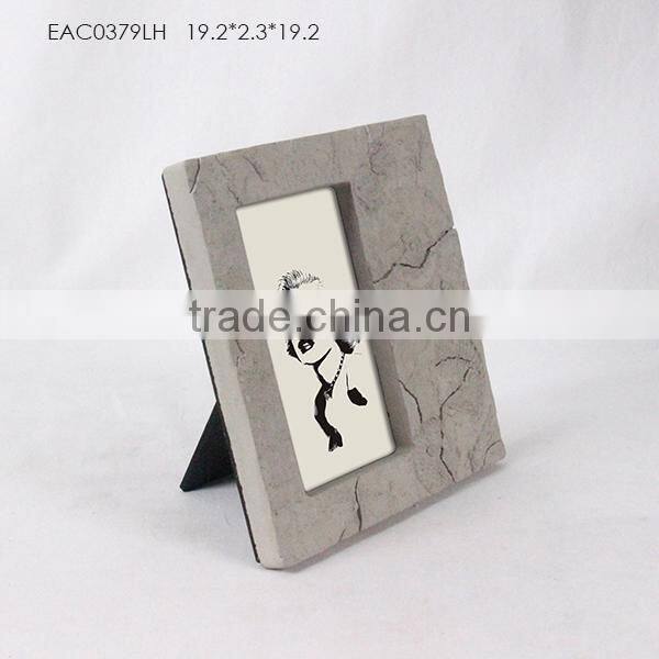 Original design idea concrete /cement love photo frame picture frames photo holders from factory produce and promotion