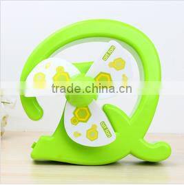 Wholesale Stock Small Order Plastic Portable USB Letters Mini Fan
