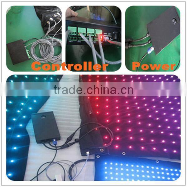 Wholesaler dmx512 sewn rental curtain wall led backdrop decoration