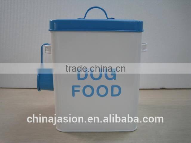 Food Container storage tin Metal Lanudry Powder Box with spoon