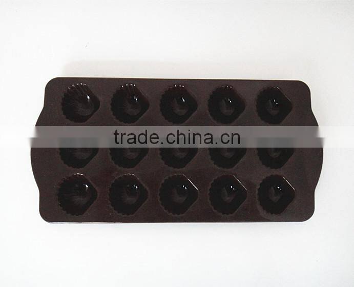 Seashell shape food grade silicone chocolate mold cake mold