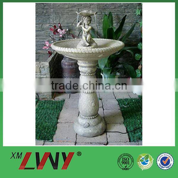 Artistic countryside design patio decoration resin angel water fountain outdoor