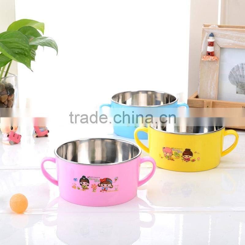 stainless steel colorful round lunch box/food carrier