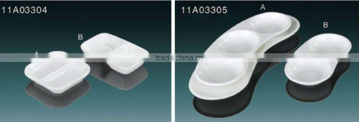 Tony snow white ceramic various size sauce dish