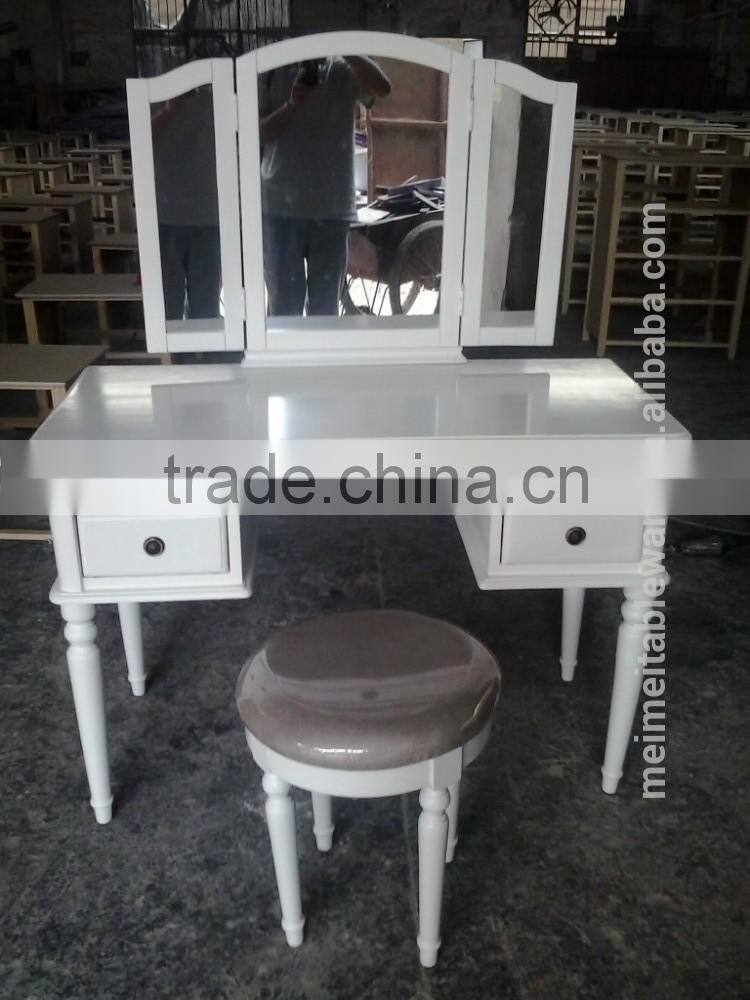 bedroom furniture white dressing table with drawers for girls
