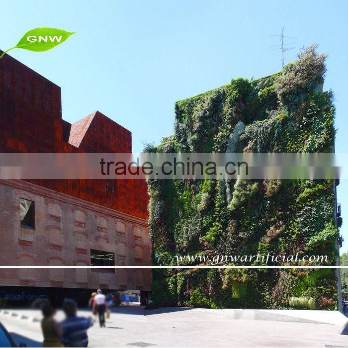 GNW GLW022 Outdoor Building Decoration Modular Green Wall System by Artificial Plants and flowers