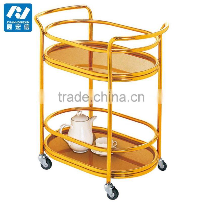 Wholesale restaurant luxury wine cart hotel liquor trolley