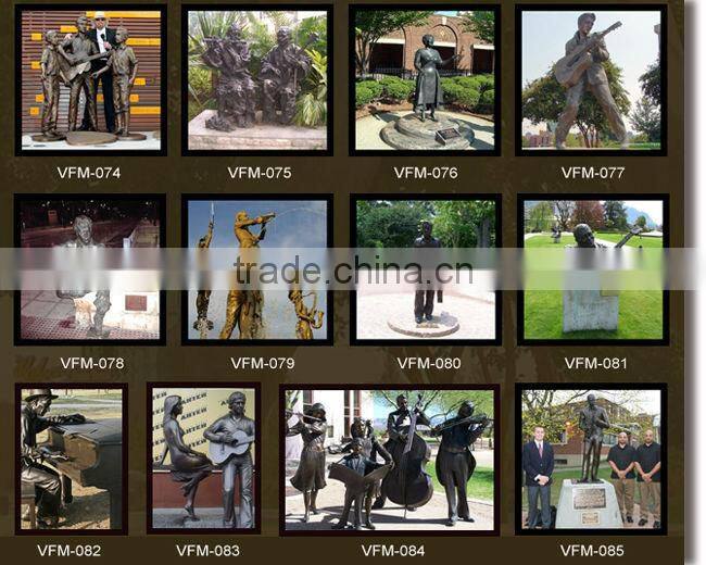 high quality music monkeys on bench statues