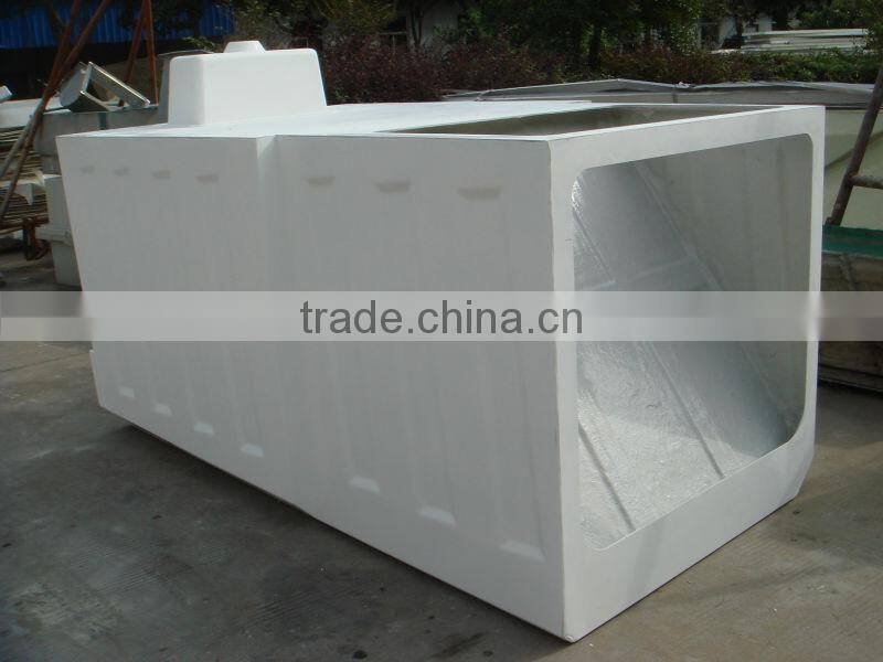 Fiberglass hand lay process gel coat finish GRP Container FRP
