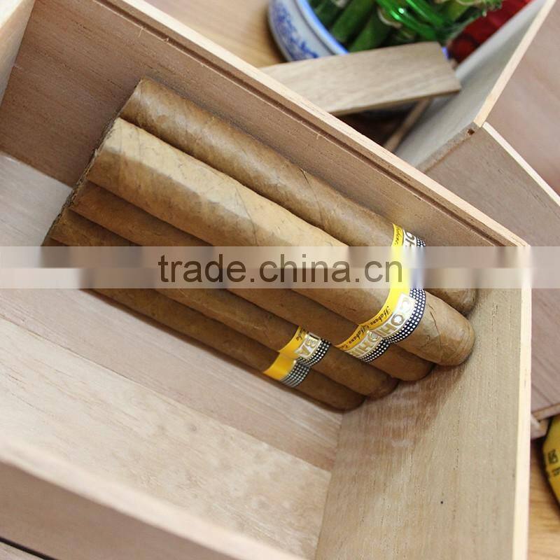 wooden cigar box with sliding lid ,wooden box with laser engraving logo