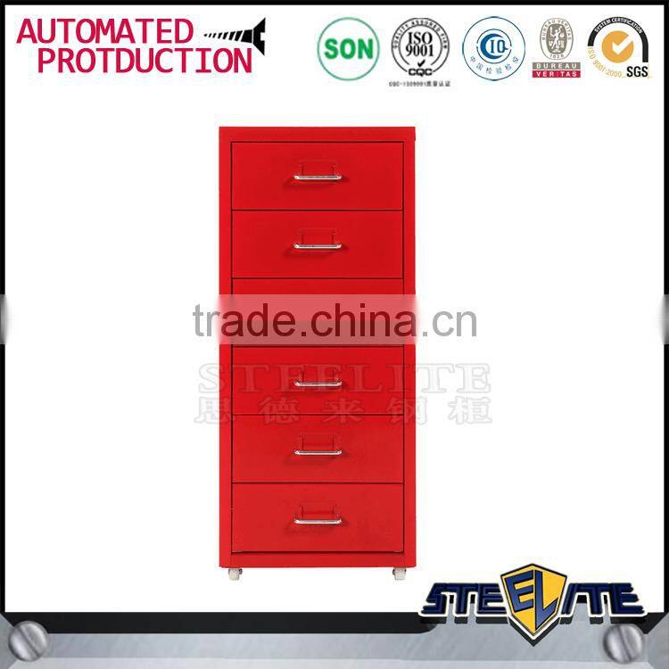 Under desk small steel drawer cabinet mobile filing cabinet