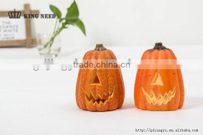 Hagh quality wholesale plastic acrylic led Halloween light up pumpkin