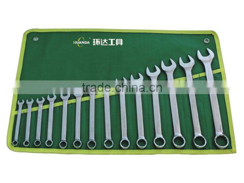 14pcs flexible head CRV combination ratchet wrench set