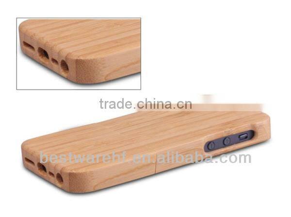 Natural Bamboo case for iphone 5s,for iphone 5 wood case