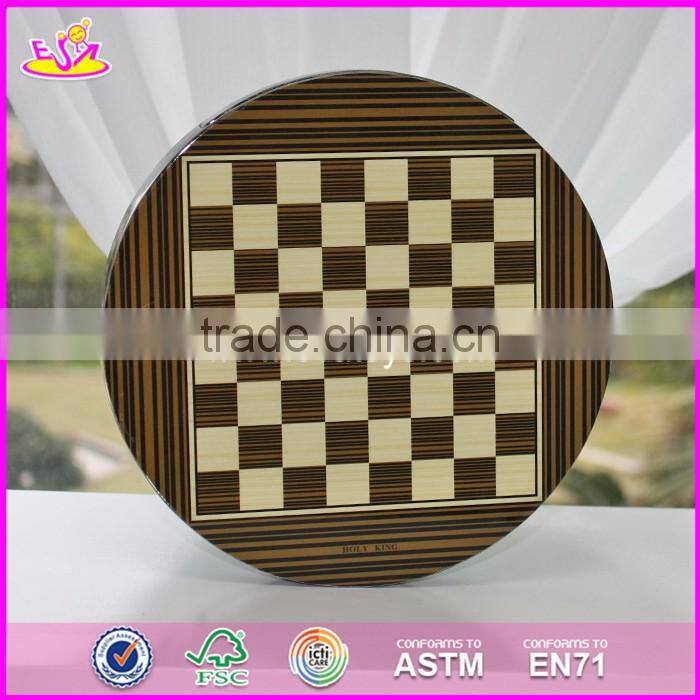 2017 New design children educational game wooden chess board W11A054