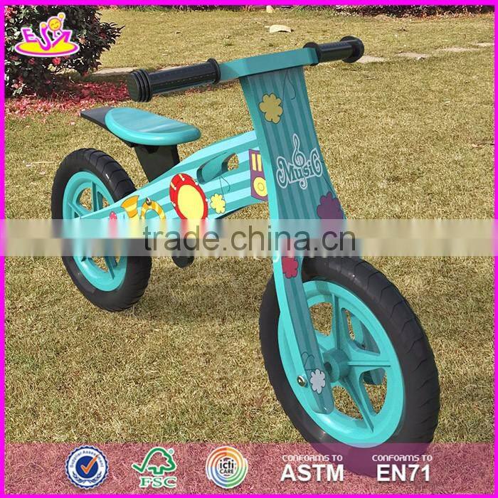 2017 New design original work children wooden balance bikes for boys W16C178