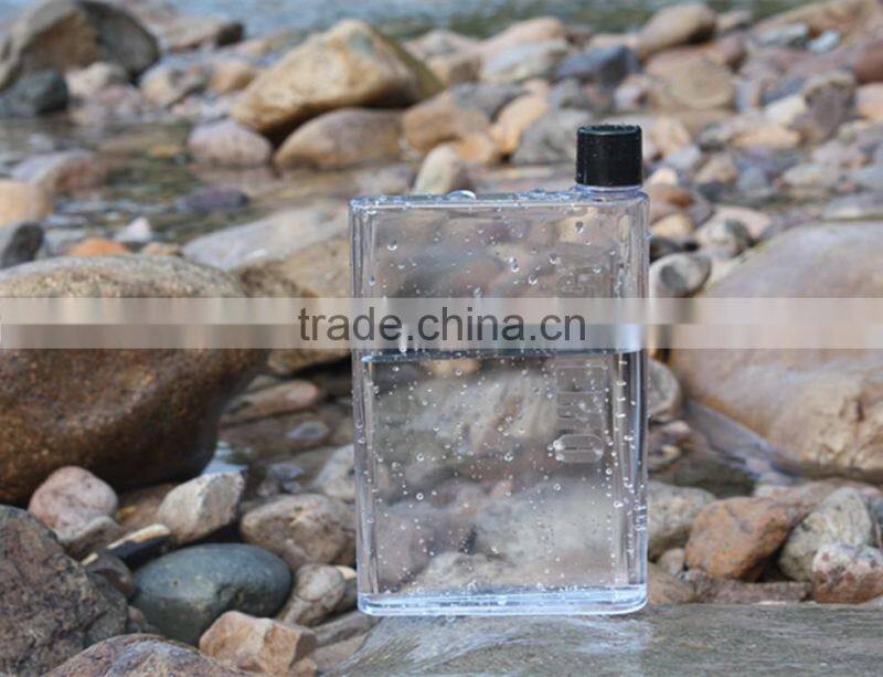 2016 New A5 notebook portable cup PP sports bottle with cup Creative bag cup