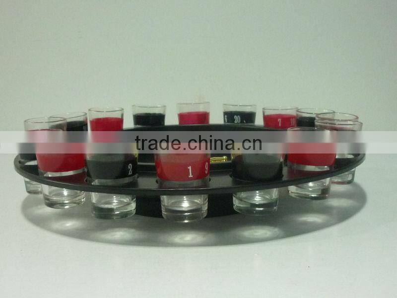 hot-selling spin&shot glass with high quality