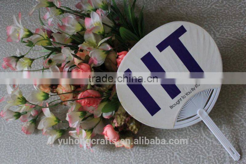 High quality plastic paper hand fan for advertising