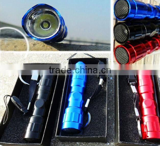 2000 Lumen XML T6 Zoomable Mini LED Flashlight Torch Adjustable Focus Zoom camping outdoor flash Light Lamp