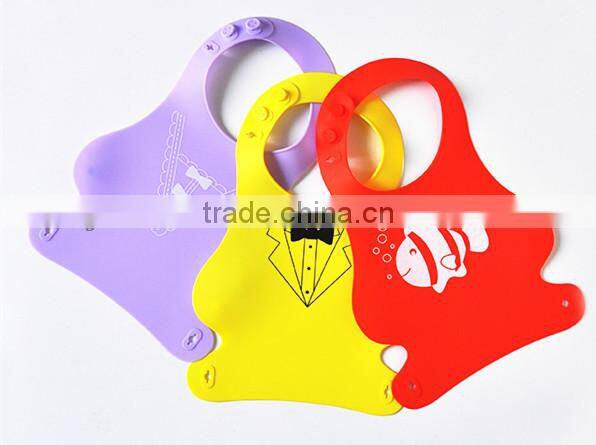 Wholesale bandana plain white silicone baby bib