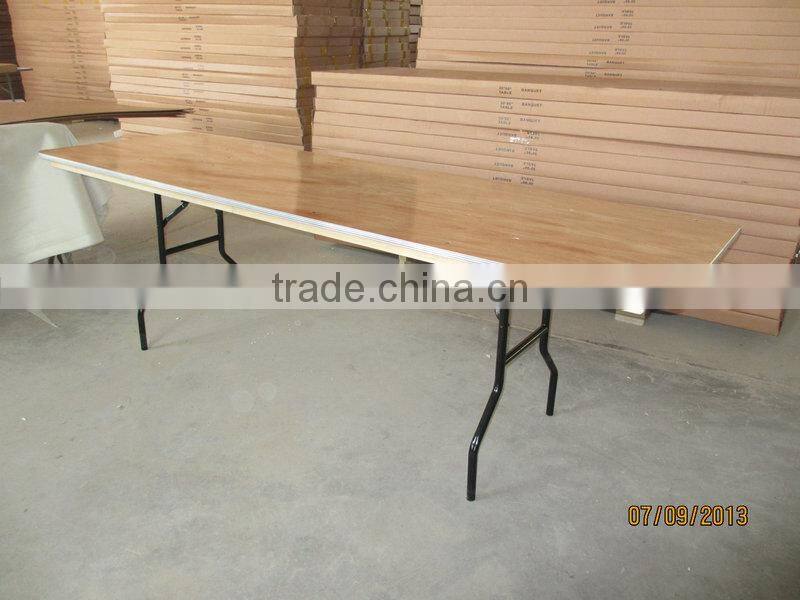 hot sale Wood folding table for banquet rental