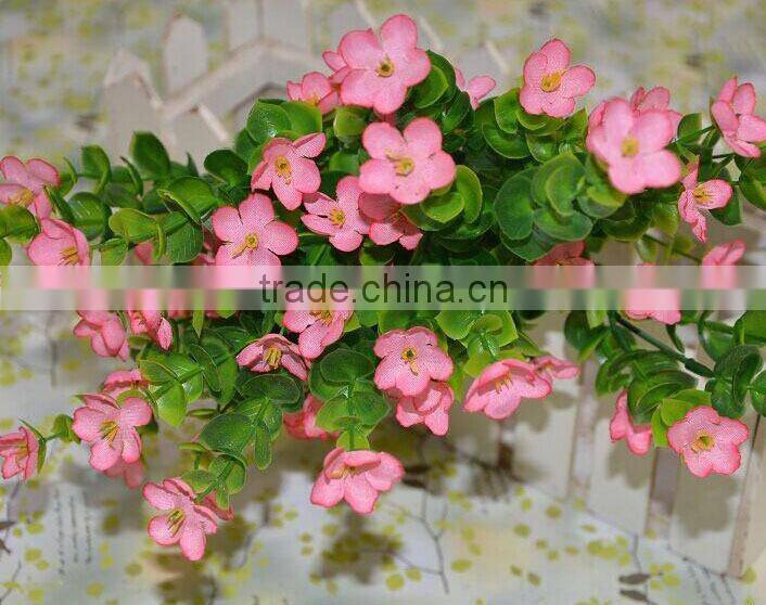 artificial flower bouquet, plum flower bouquet