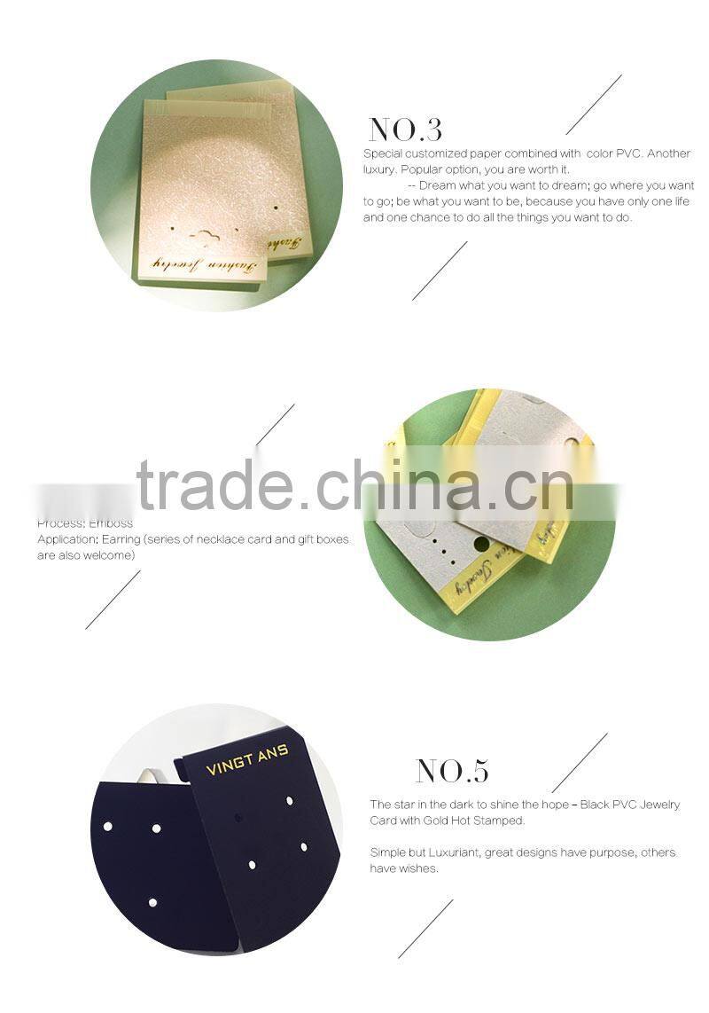 Variou Styles Paper Jewellery Hanger Tag