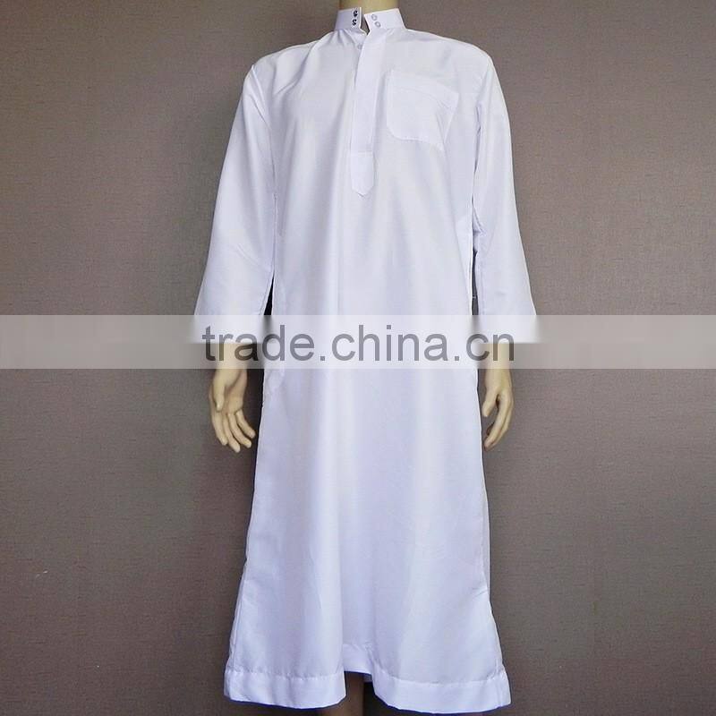 Muslim clothing kaftan dubai with high quality dubai fashion kaftan plain white abaya